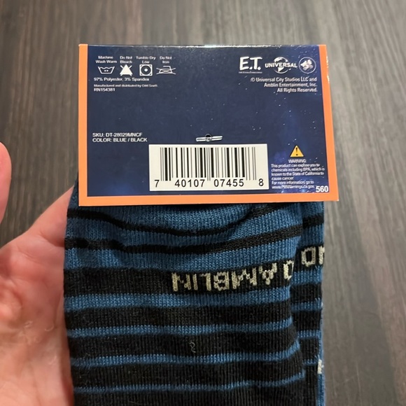 ⭐️3/15 E.T. 80s ET Socks Birthday Stocking Stuffer 1980 ET Phone Home - Picture 4 of 8